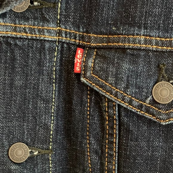 Men's Levi's Trucker Jacket Rinsed Denim Size L Levis - Picture 6 of 9